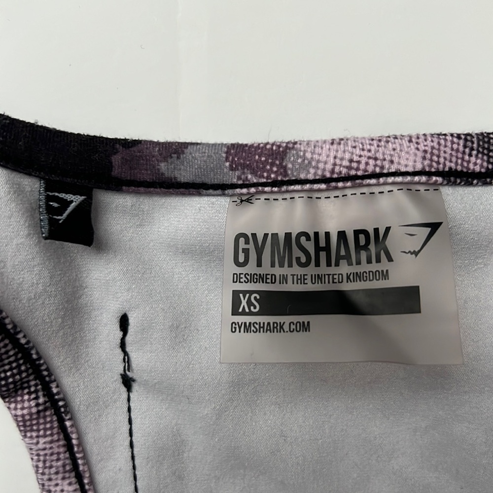Gymshark Purple Camo Sport Bra with cell phone pocket XS - Picture 6 of 8